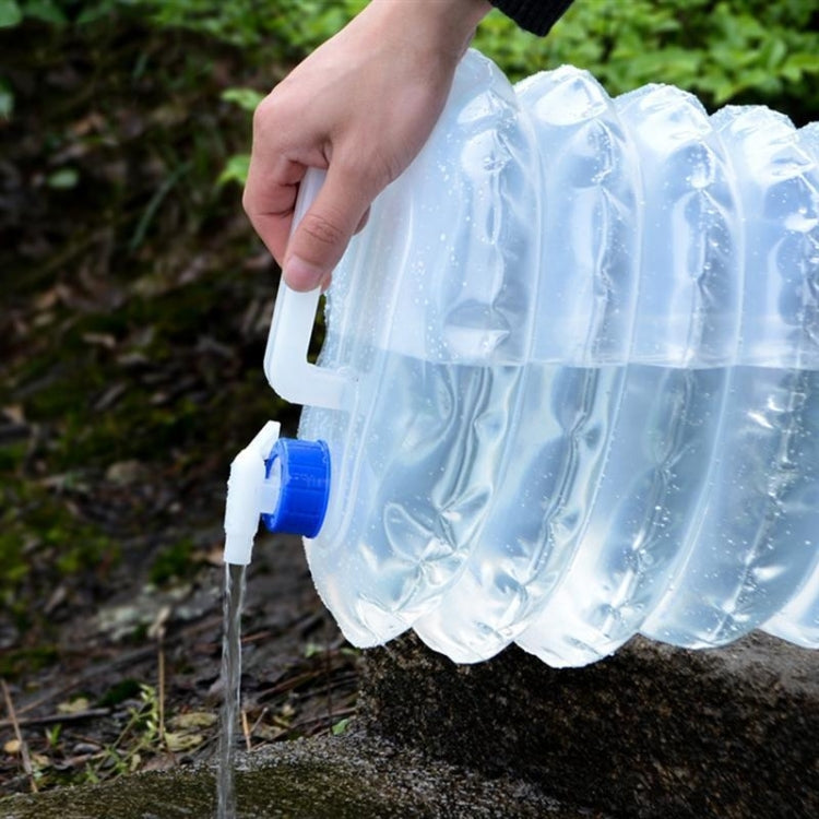 PE Folding Water Bag Shrink Bucket Outdoor Portable Water Bottle Reluova