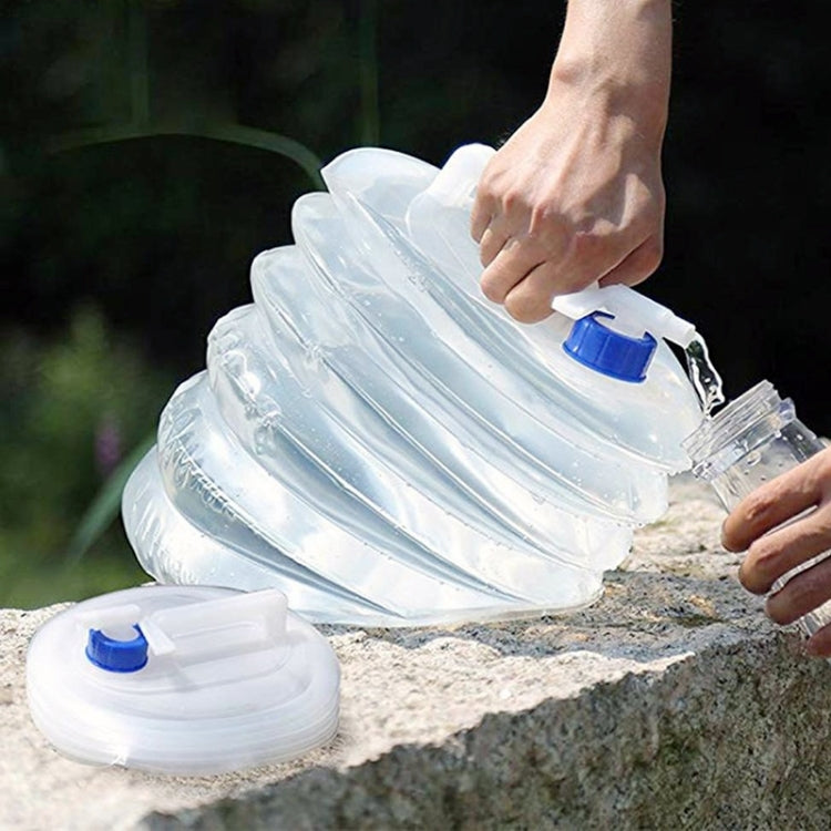 PE Folding Water Bag Shrink Bucket Outdoor Portable Water Bottle Reluova