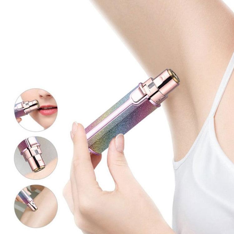 2 In 1  Electric Shaver Lady Eyebrow Trimmer Lipstick Automatic Facial Hair Removal Device-Reluova