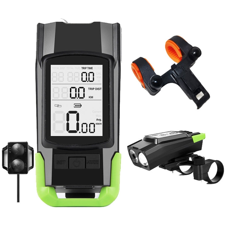 3 In 1 Wireless Bicycle Code Meter Lamp Strong Light Front Light Reluova