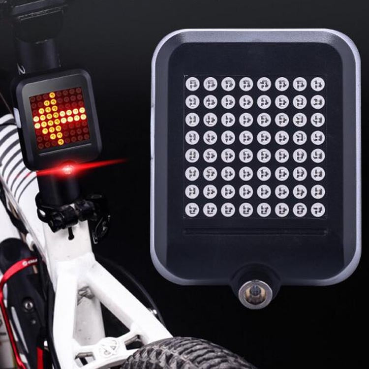 Intelligent Steering Brake Tail Light USB Rechargeable Bicycle Light Cycling Warning Safety Light Reluova