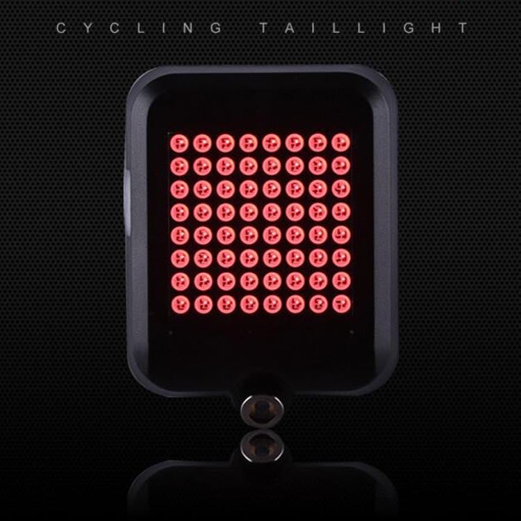 Intelligent Steering Brake Tail Light USB Rechargeable Bicycle Light Cycling Warning Safety Light Reluova