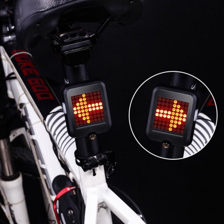 Intelligent Steering Brake Tail Light USB Rechargeable Bicycle Light Cycling Warning Safety Light Reluova