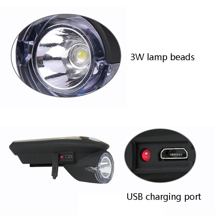 Night Riding Bicycle Light Headlight USB Charging Riding Glare Flashlight Reluova