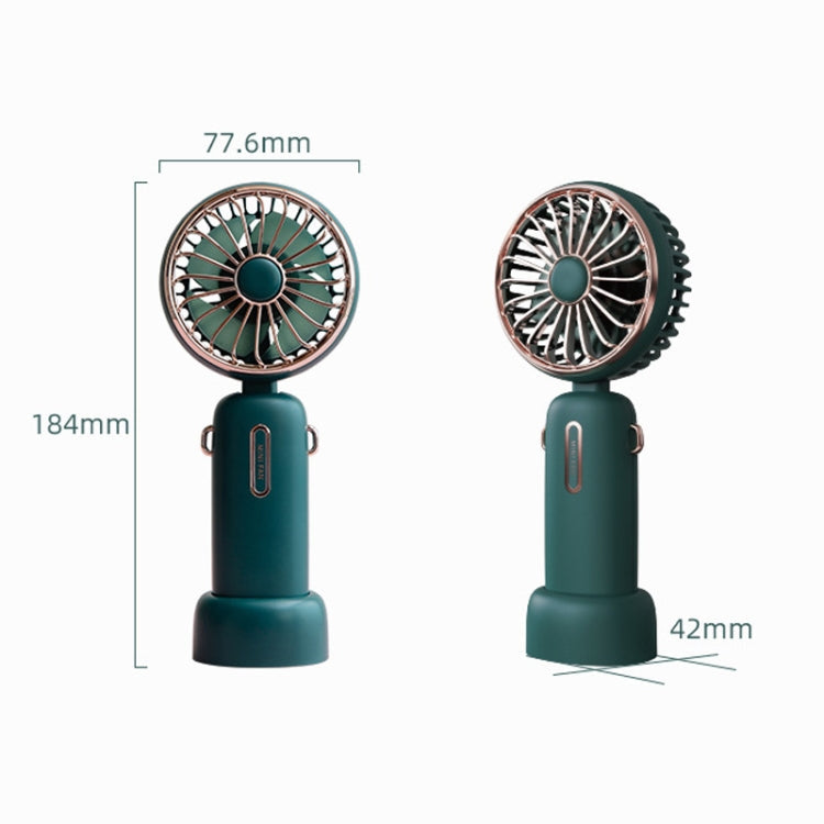 WT-F40 Household Outdoor Handheld Flip Fan Portable USB Retro Folding Desktop Fan Reluova