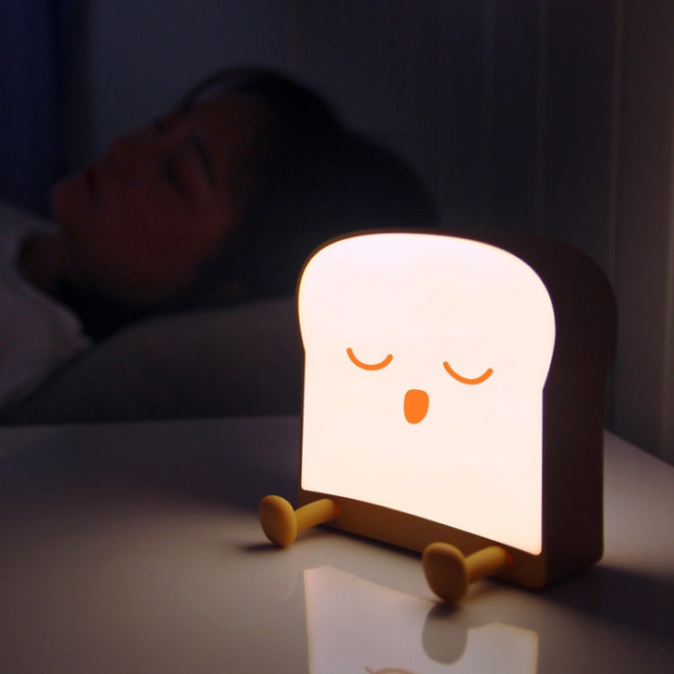 F-L-01 Toast Bread Night Light With Mobile Phone Holder Children Bedroom Timing Sleep Light My Store