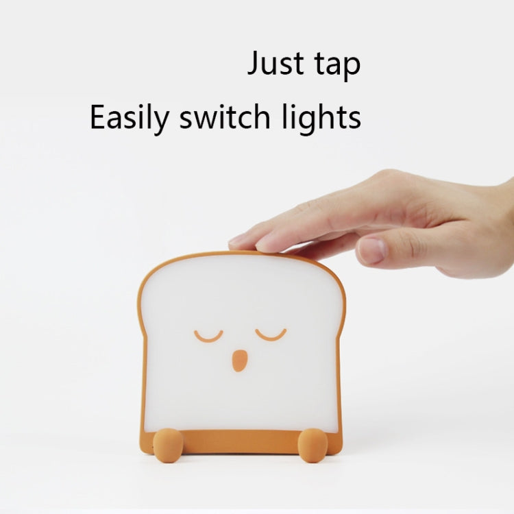 F-L-01 Toast Bread Night Light With Mobile Phone Holder Children Bedroom Timing Sleep Light My Store