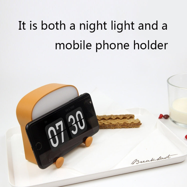 F-L-01 Toast Bread Night Light With Mobile Phone Holder Children Bedroom Timing Sleep Light My Store