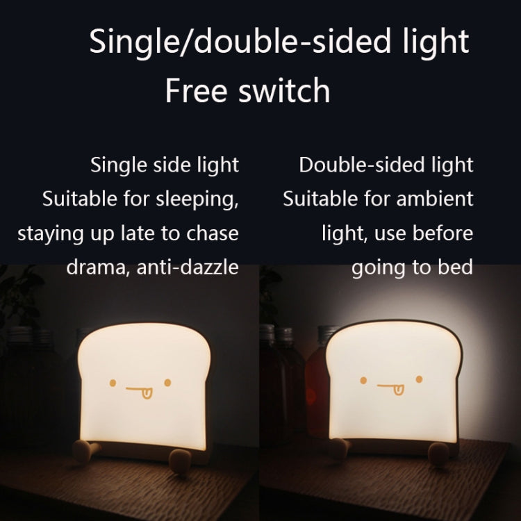 F-L-01 Toast Bread Night Light With Mobile Phone Holder Children Bedroom Timing Sleep Light My Store