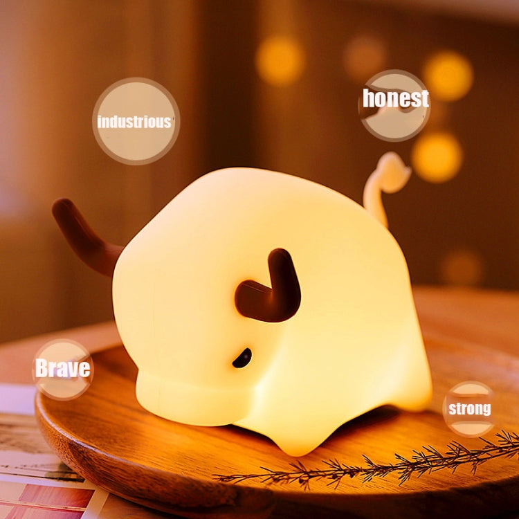 BD-NL-11 Cow Silicone Lamp USB Dimming Night Light Children Bedside Timing Sleeping Light My Store