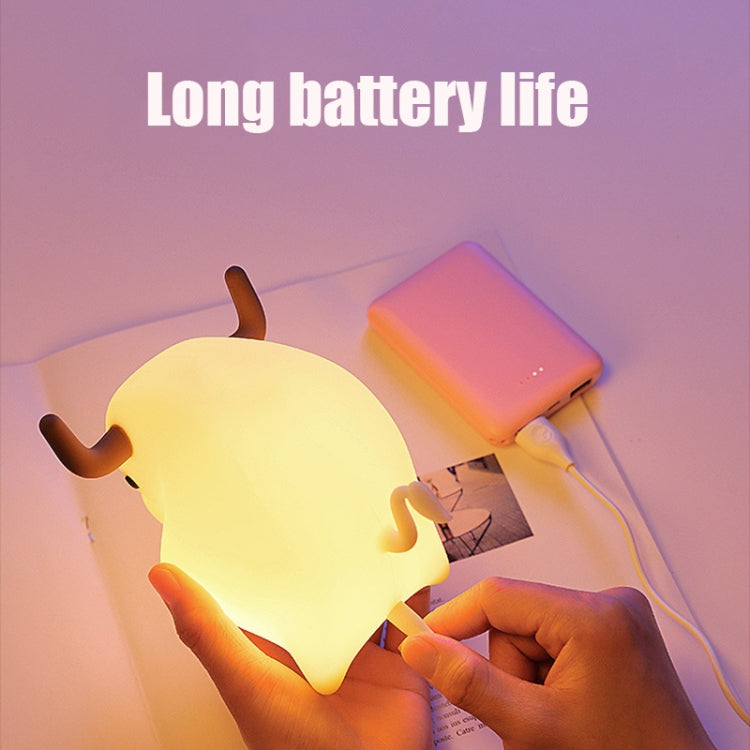 BD-NL-11 Cow Silicone Lamp USB Dimming Night Light Children Bedside Timing Sleeping Light My Store