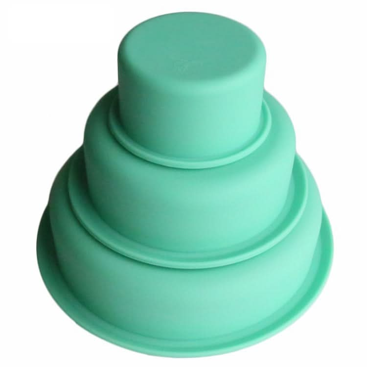 Three-Layer Round Cake Mold Silicone Baking Mold Pizza Cake Base - Reluova