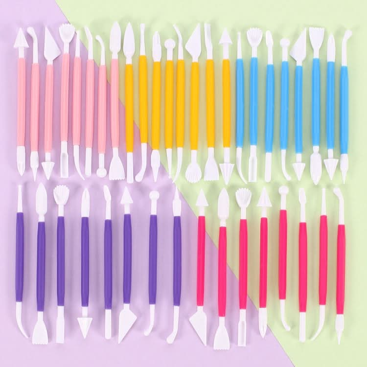 2 Sets Carving Pen Cake Fondant Carving Knife Making Cutting Tool 01030 Purple (OPP Bag Packaging)-Reluova