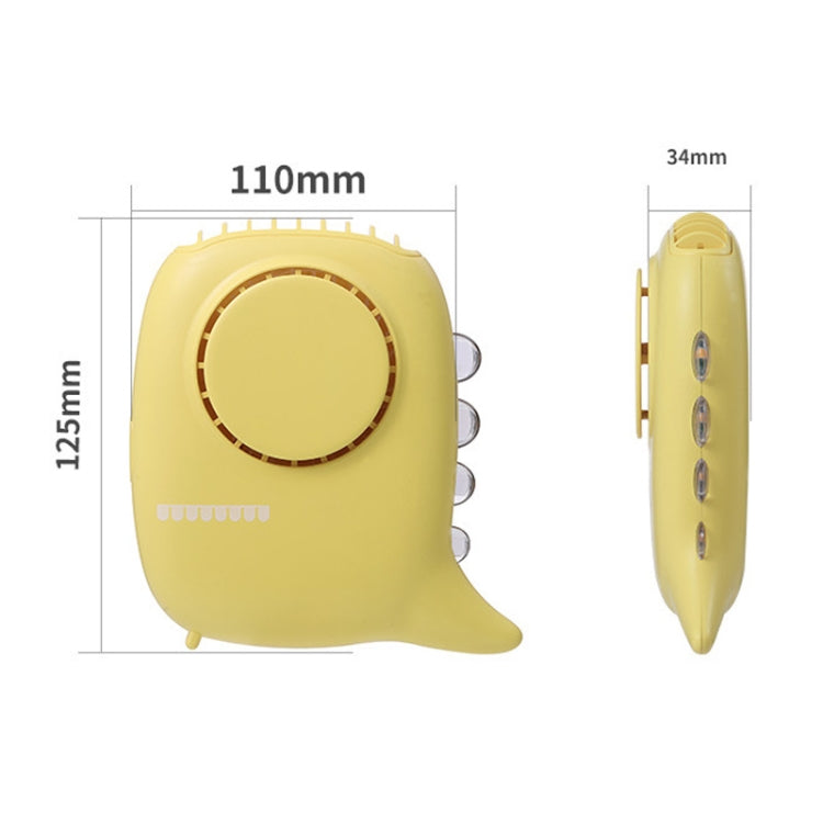 D2 Dinosaur Hanging Neck Fan Multifunctional USB Mini Desktop Handheld Outdoor Night Light Fan