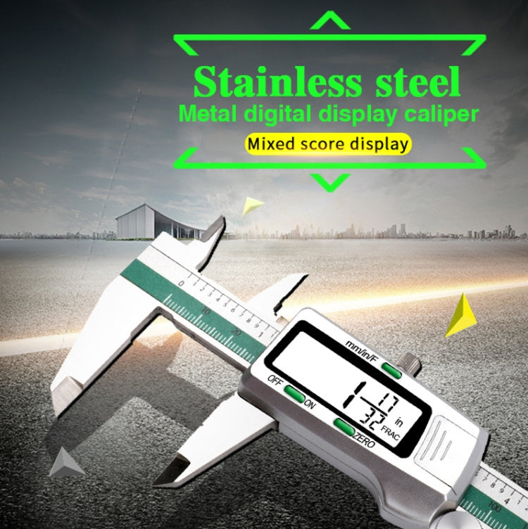 ET50 0-150mm Green Stainless Steel Vernier Caliper With Digital Display My Store