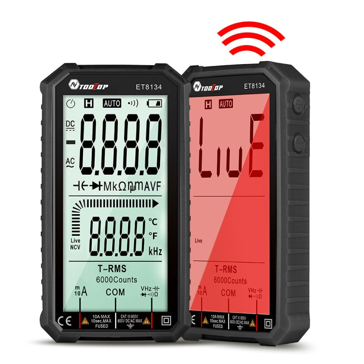 TOOLTOP ET8134 4.7 Inch LCD Full-Screen Multimeter With Color Change Alarm Function My Store