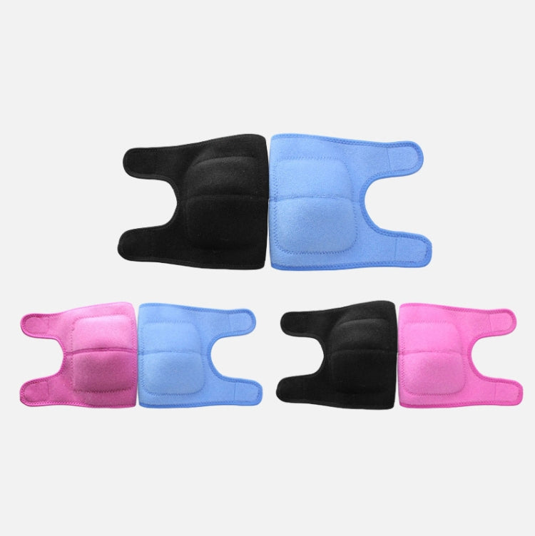 Children Sponge Thickened Knee Pads Sports Dancing Anti-Fall Protective Gear, Specification: M  (Rose Red) Reluova