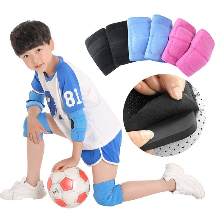 Children Sponge Thickened Knee Pads Sports Dancing Anti-Fall Protective Gear, Specification: M  (Rose Red) Reluova