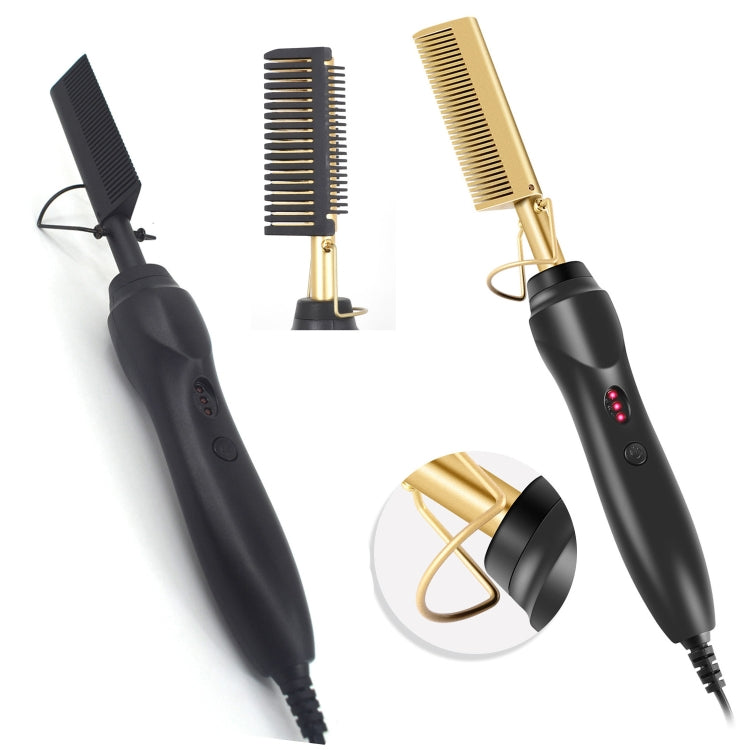 Multifunctional Comb Dry And Wet Dual-Use Curly Hair Straightening Stick Electric Perm Comb Reluova