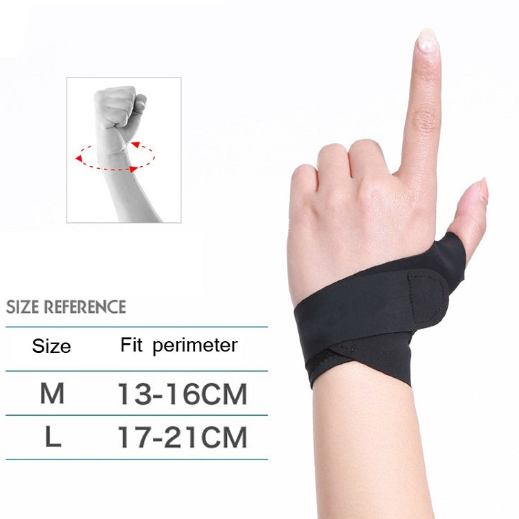 Volleyball Badminton Tendon Sheath Wristband Thin Wrist Sprain Thumb Cover, Specification: M£¨Left Hand£©