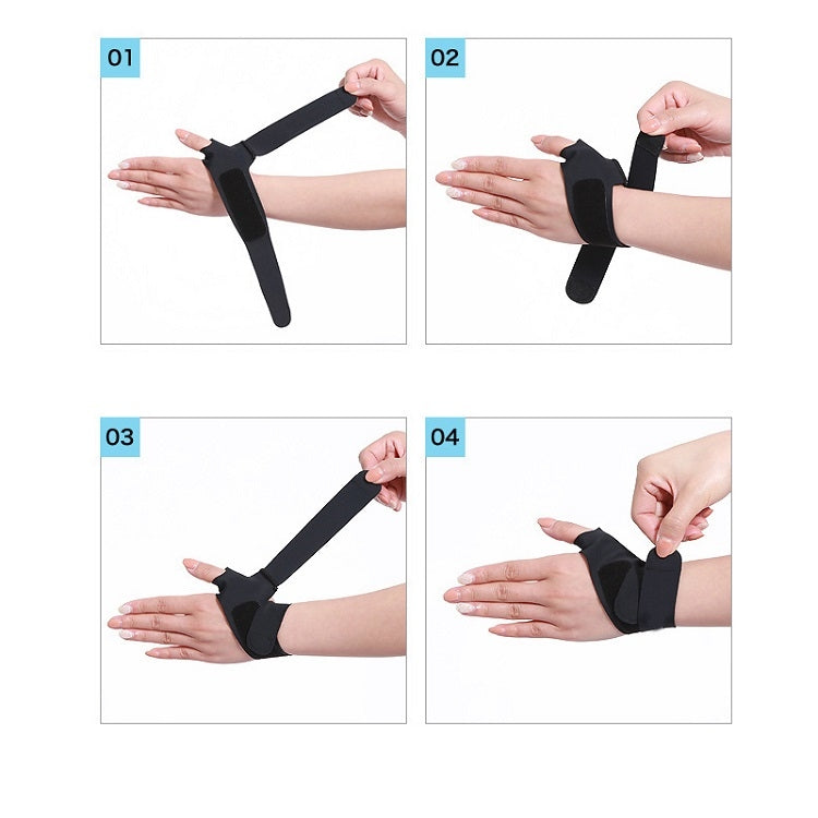 Volleyball Badminton Tendon Sheath Wristband Thin Wrist Sprain Thumb Cover, Specification: M£¨Left Hand£©