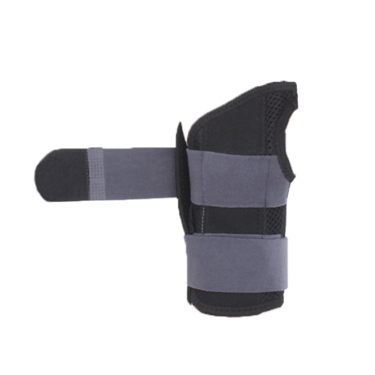 Two-Way Compression Stabilized Support Plate Wrist Brace Fracture Sprain Rehabilitation Wrist Brace, Specification: Right Hand S (Black)