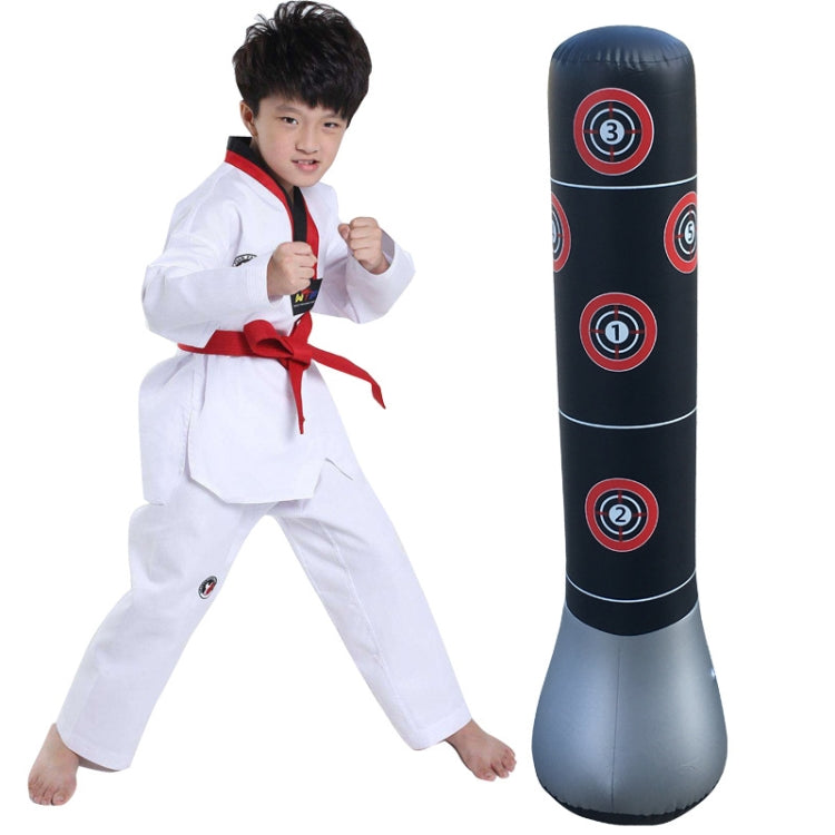 Children Vertical Inflatable Thickened Punching Bag Tumbler Vent Boxing Column, Height: 1.5m Reluova