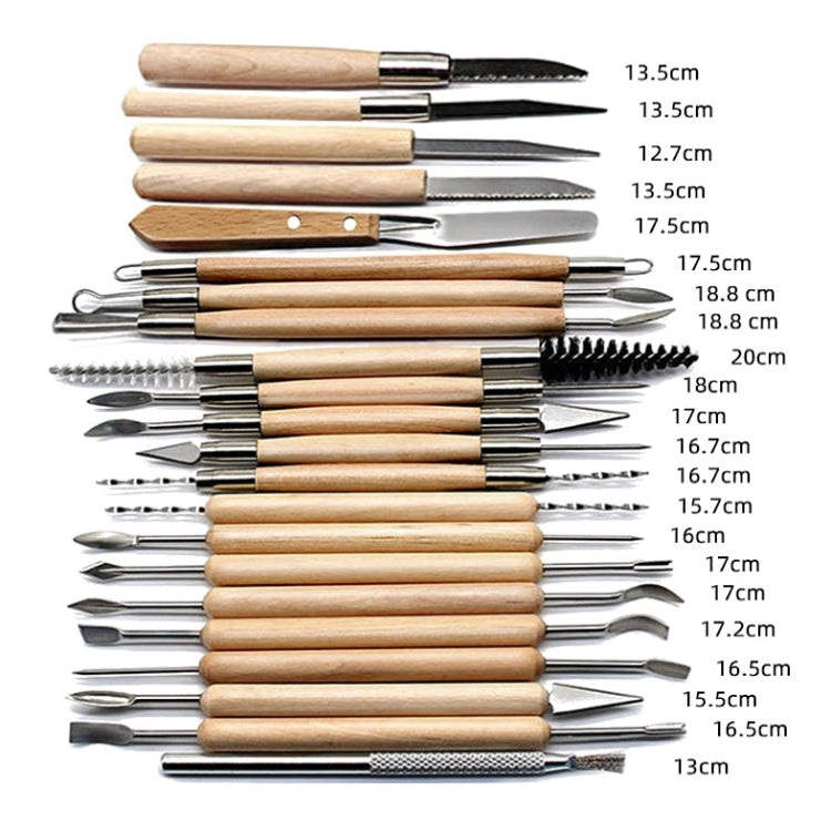 30 In 1 Wooden Pottery Clay Tools Multi-Function Clay Sculpture Tools My Store