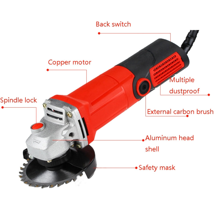 ZHOUDAWANG Multifunctional Household Electric Angle Grinder, CN Plug