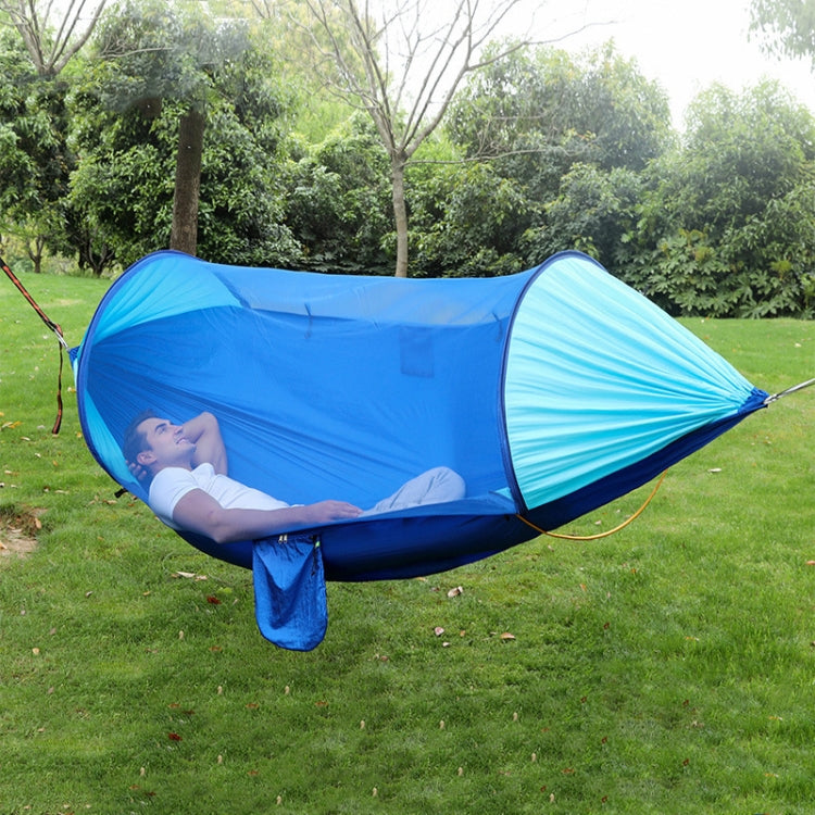 Anti-Rollover Automatic Quick-Opening Mosquito Net Hammock Outdoor Camping Double Anti-Mosquito Hammock, Size: 290x140cm Reluova