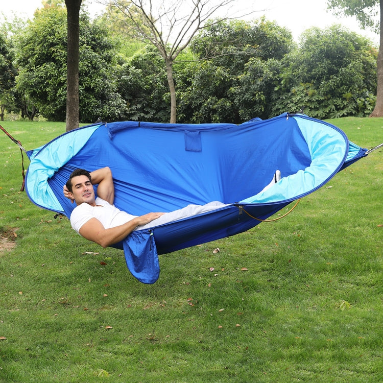 Anti-Rollover Automatic Quick-Opening Mosquito Net Hammock Outdoor Camping Double Anti-Mosquito Hammock, Size: 290x140cm Reluova