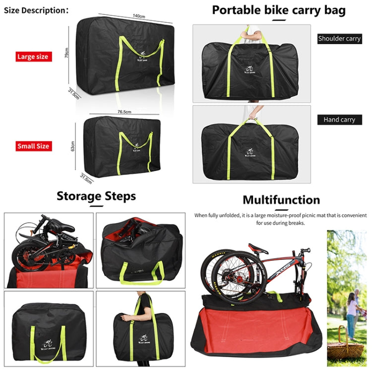 WEST BIKING Folding Bicycle Bag Bicycle Storage Bag Reluova