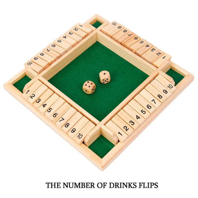 Four-Sided Digital Flop Game Party Interaction Children Educational Leisure Board Game Adult Decompression Wooden Toys Reluova