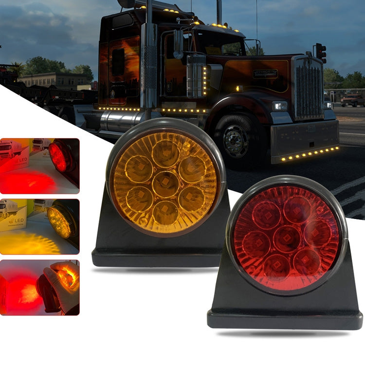 12/24V 2000-4000K 14 LEDs Truck Two-Color Side Light Trailer Side Tail Light