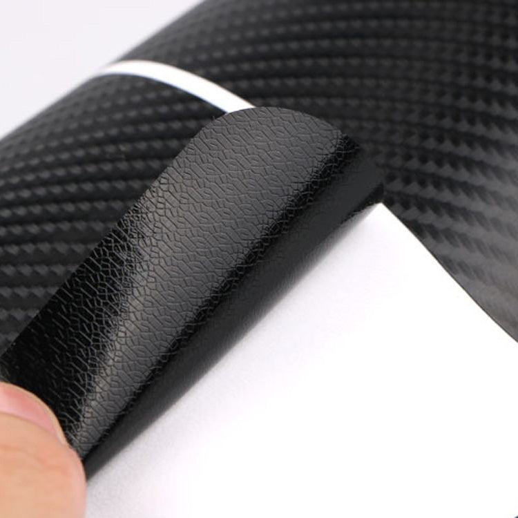 5 Sets Car Threshold Carbon Fiber Sticker Car Door Scratch Strip Anti-Kick Film Protective Pad Threshold Strip-Reluova