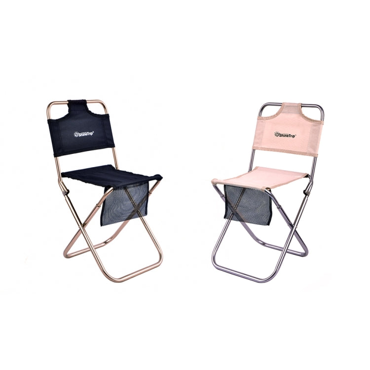 ShineTrip Outdoor Backrest Folding Stool Aluminum Alloy Folding Backrest Maza Reluova