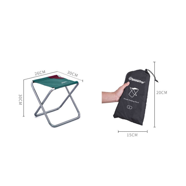 ShineTrip Outdoor Large Folding Stool Outdoor Camping Fishing Portable Folding Stool Reluova