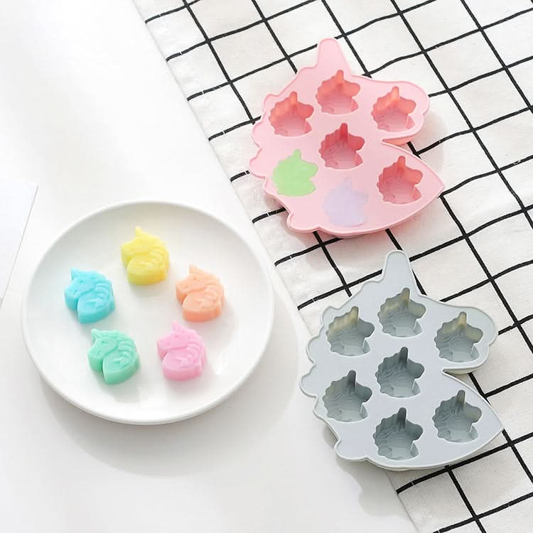 Unicorn Pony Chocolate Candy Cake Baking Silicone Mold Color Random Delivery - Reluova