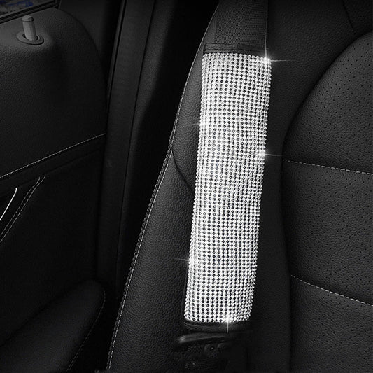 2 PCS Car Diamond-Studded Interior Products Personalized Protective Sleeve-Reluova