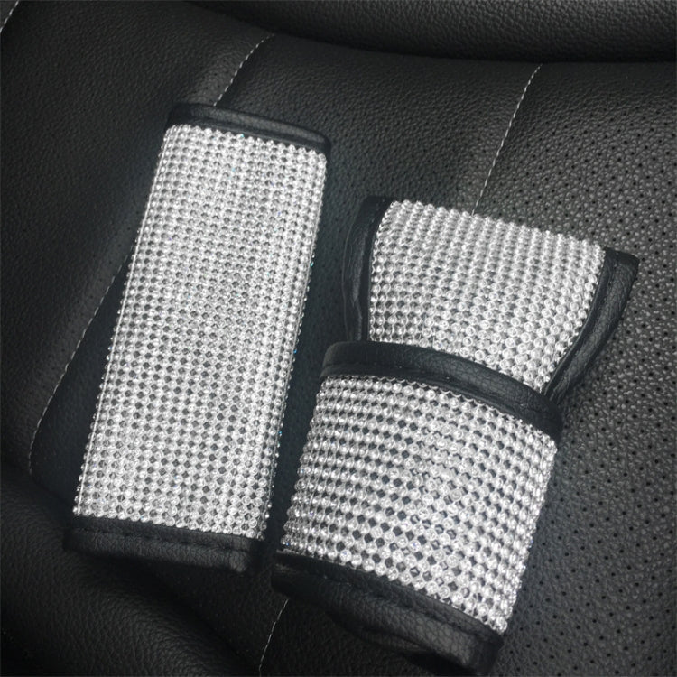 2 PCS Car Diamond-Studded Interior Products Personalized Protective Sleeve-Reluova