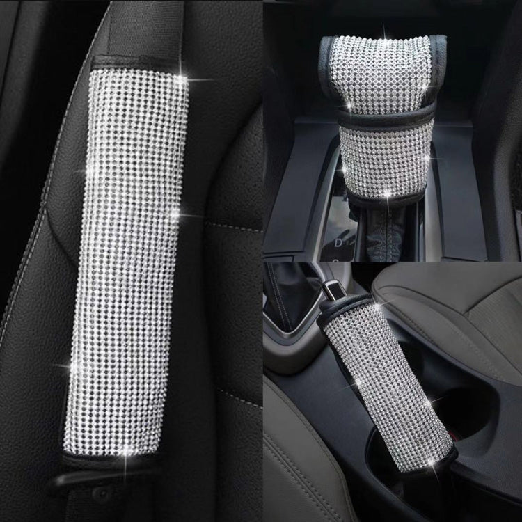 2 PCS Car Diamond-Studded Interior Products Personalized Protective Sleeve-Reluova