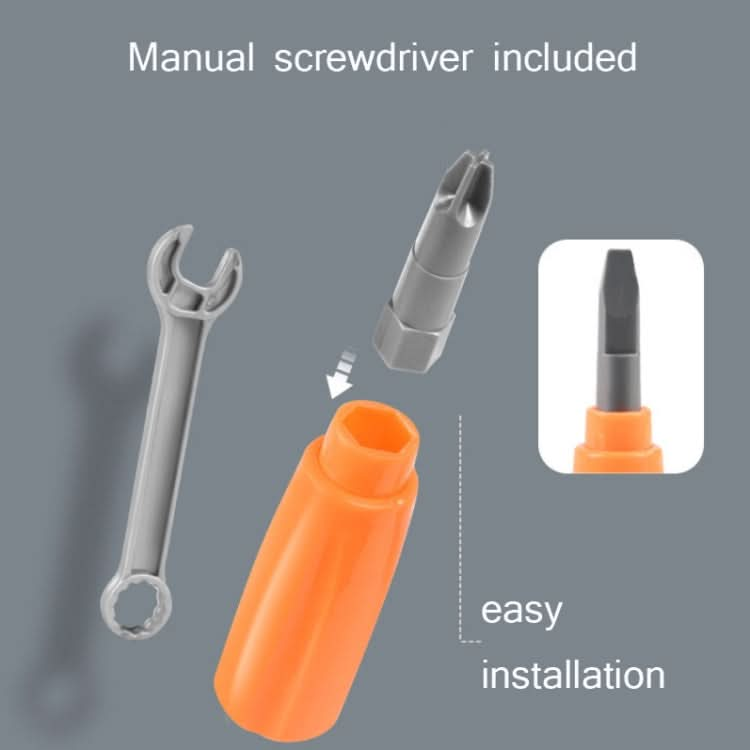 Children Screw-Tightening Electric Drill Toy Manual Assembly Toolbox, Style: Reluova