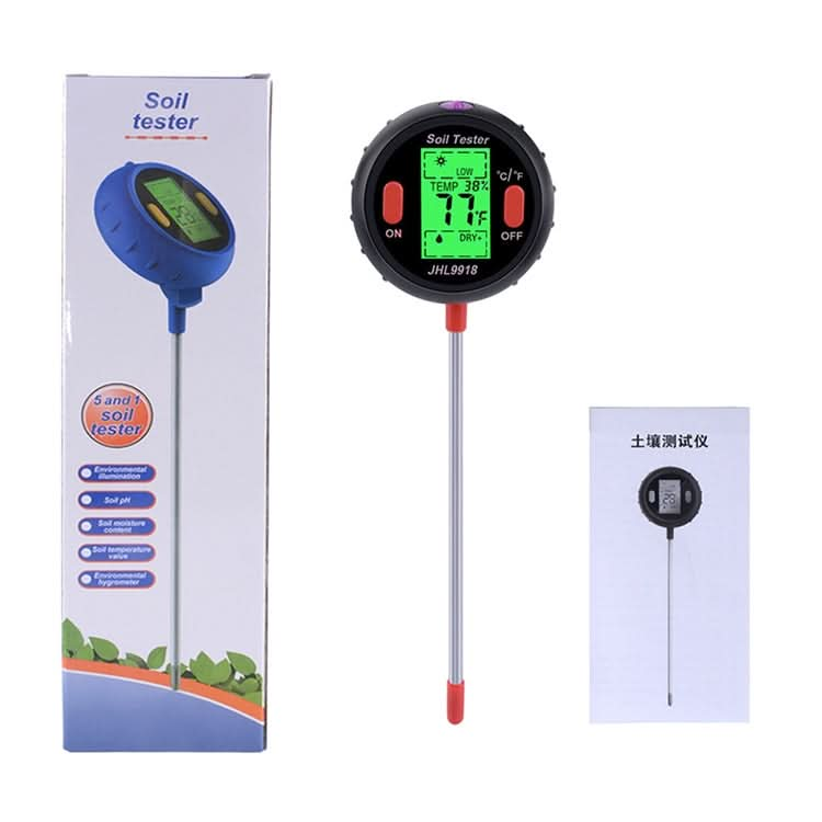 Five-In-One Soil Meter PH Humidity Temperature Photometry Detector PH Photometry Multifunctional Detector My Store