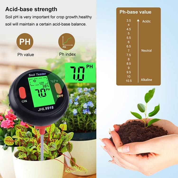 Five-In-One Soil Meter PH Humidity Temperature Photometry Detector PH Photometry Multifunctional Detector My Store