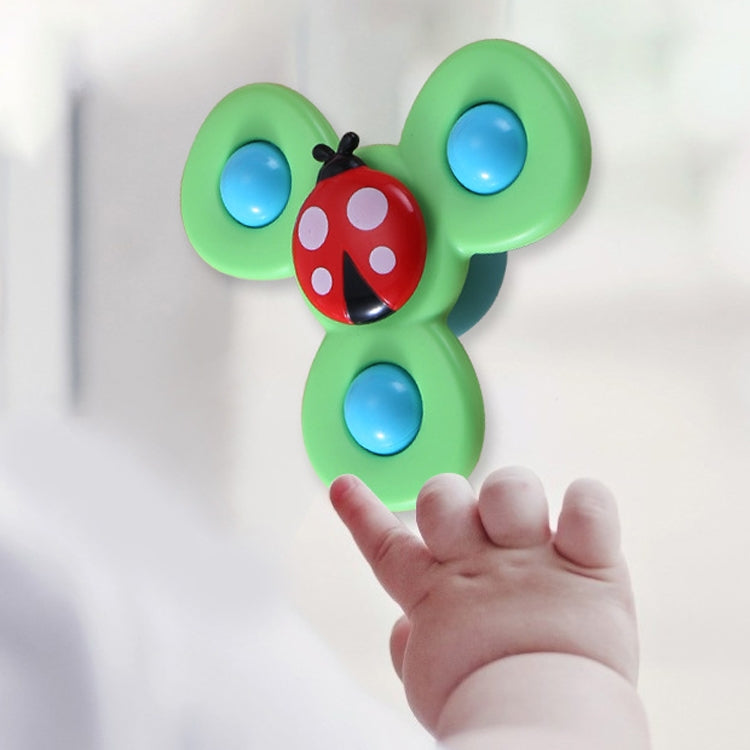 3 In 1 Fingertip Spinner Baby Rattle Three-Color Insect Sucker Turn And Turn Fun Baby Bath Toy My Store