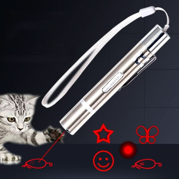 USB In-Line Flashlight Laser Pattern Funny Cat Stick Funny Cat Toy Pet Supplies - Reluova