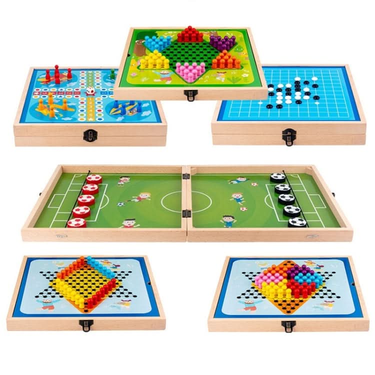 Beech Multi-Function Game Chess Two-Person Battle Parent-Child Interaction Ejection Chess Reluova