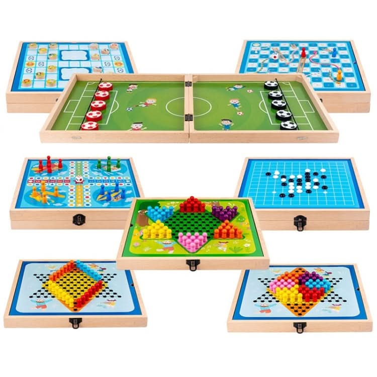 Beech Multi-Function Game Chess Two-Person Battle Parent-Child Interaction Ejection Chess Reluova