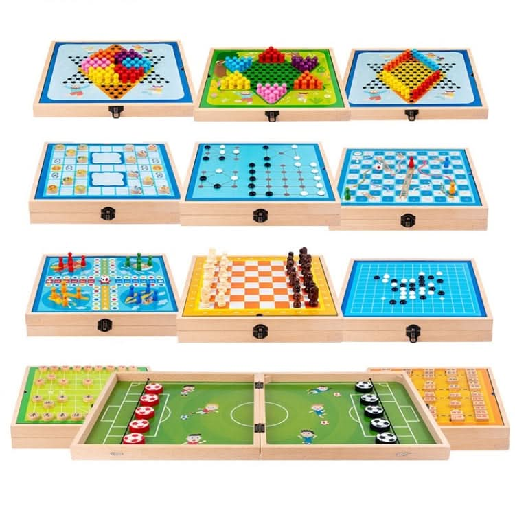 Beech Multi-Function Game Chess Two-Person Battle Parent-Child Interaction Ejection Chess Reluova