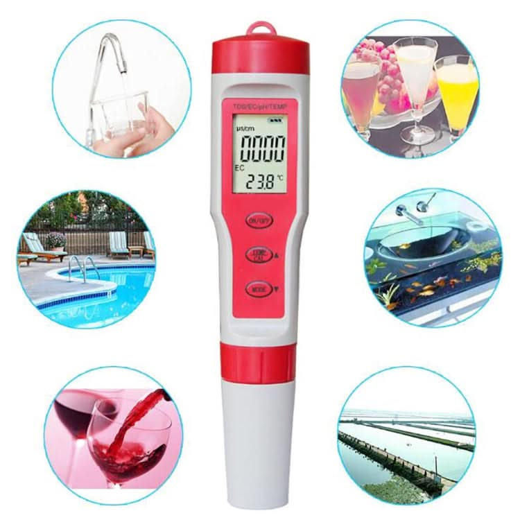 4-in-1 Portable PH/TDS/EC/TEMP Test Pen Multi-Function Water Quality Tester My Store